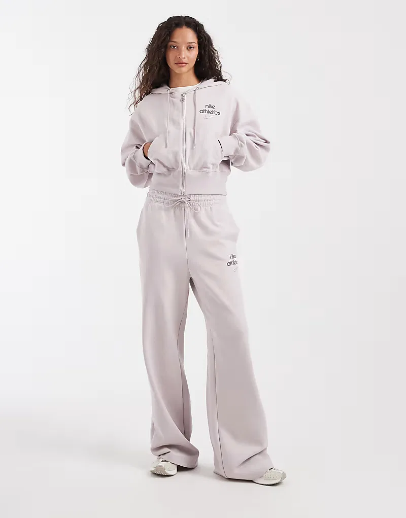 Толстовка Nike Phoenix Fleece на молнии, сиреневый — фото 2