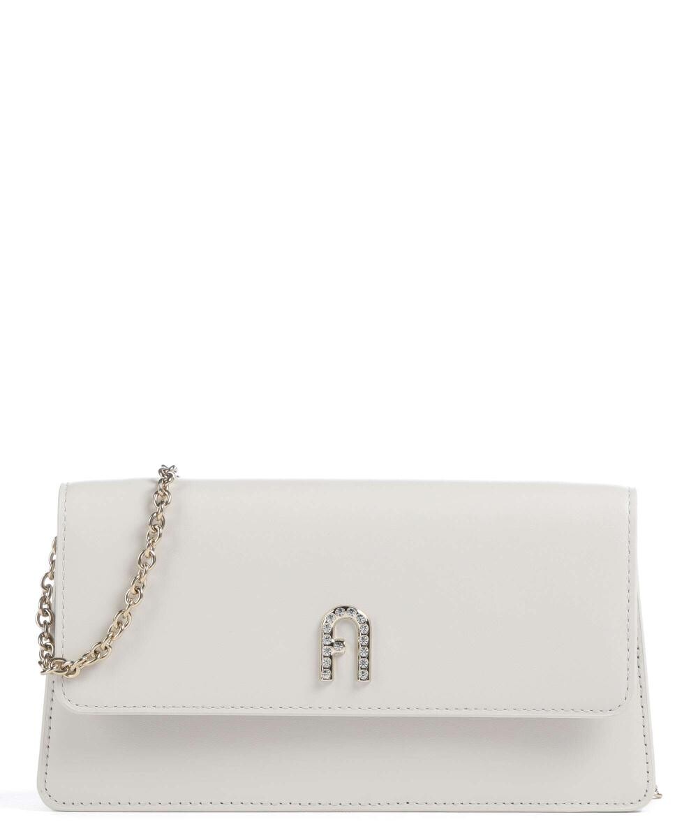 

Сумка через плечо Diamante Mini из мелкозернистой кожи Furla, белый