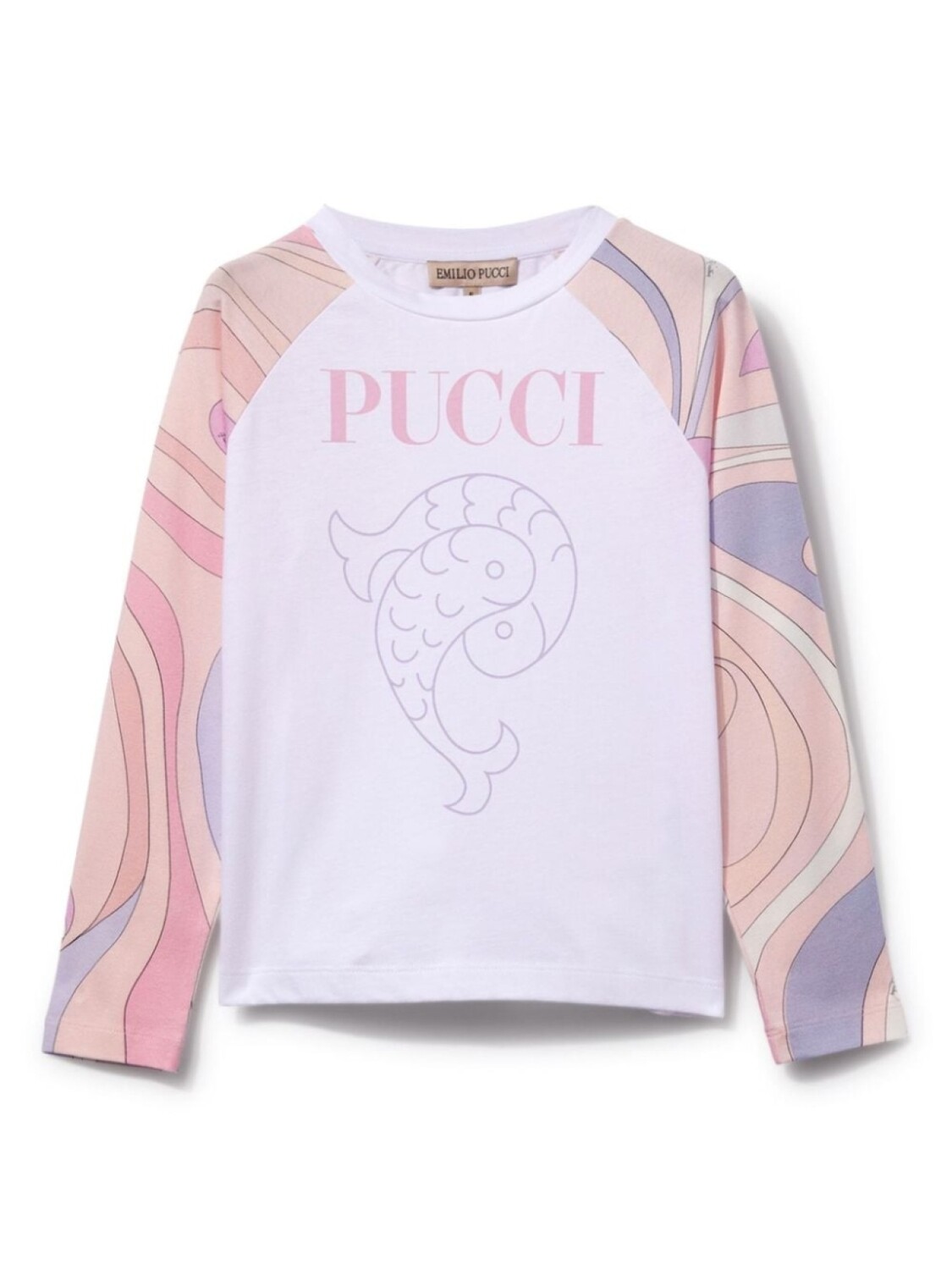 

PUCCI Junior футболка с принтом «мармо», белый