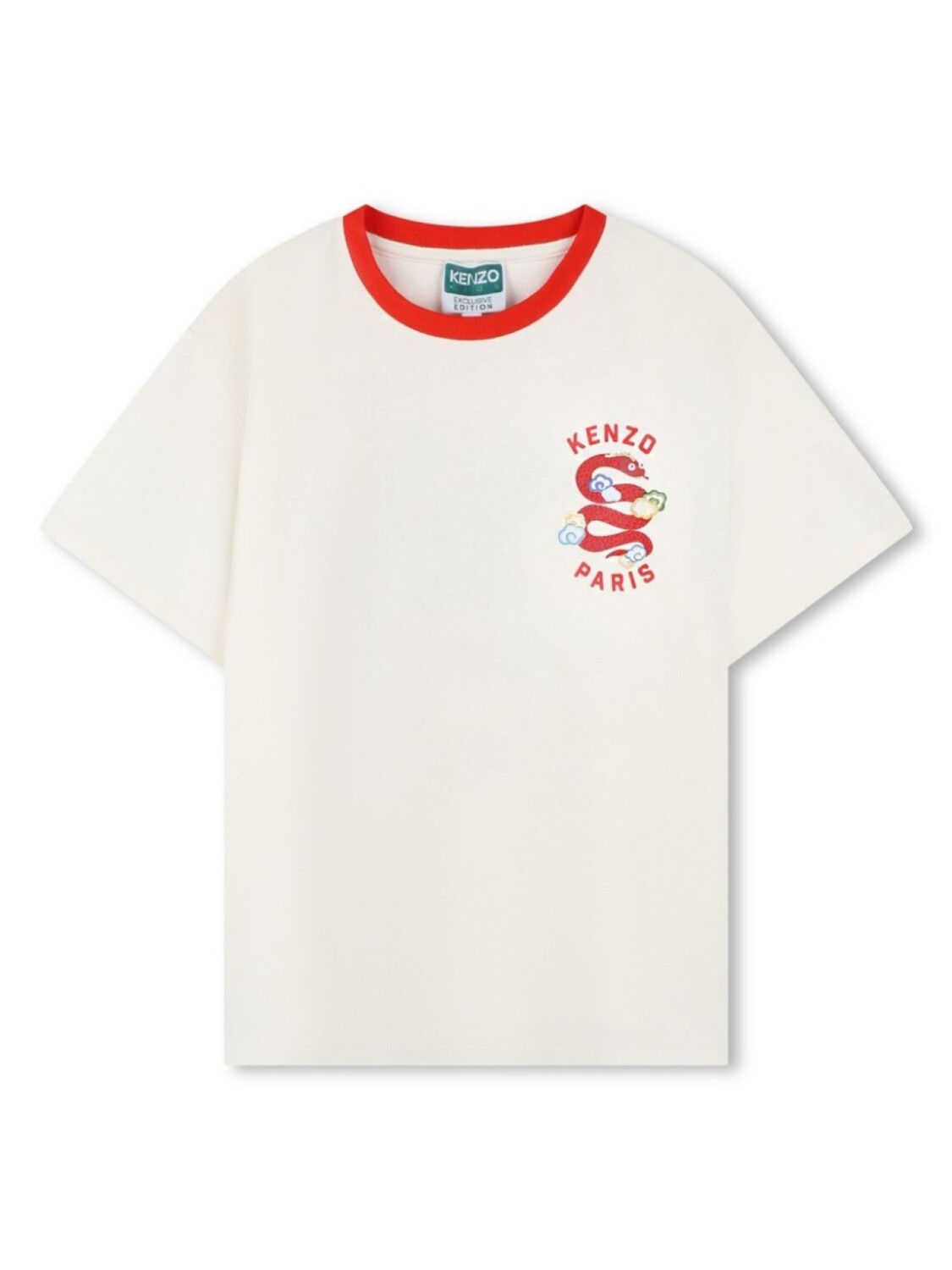 

Футболка с логотипом Kenzo Kids, нейтральный цвет