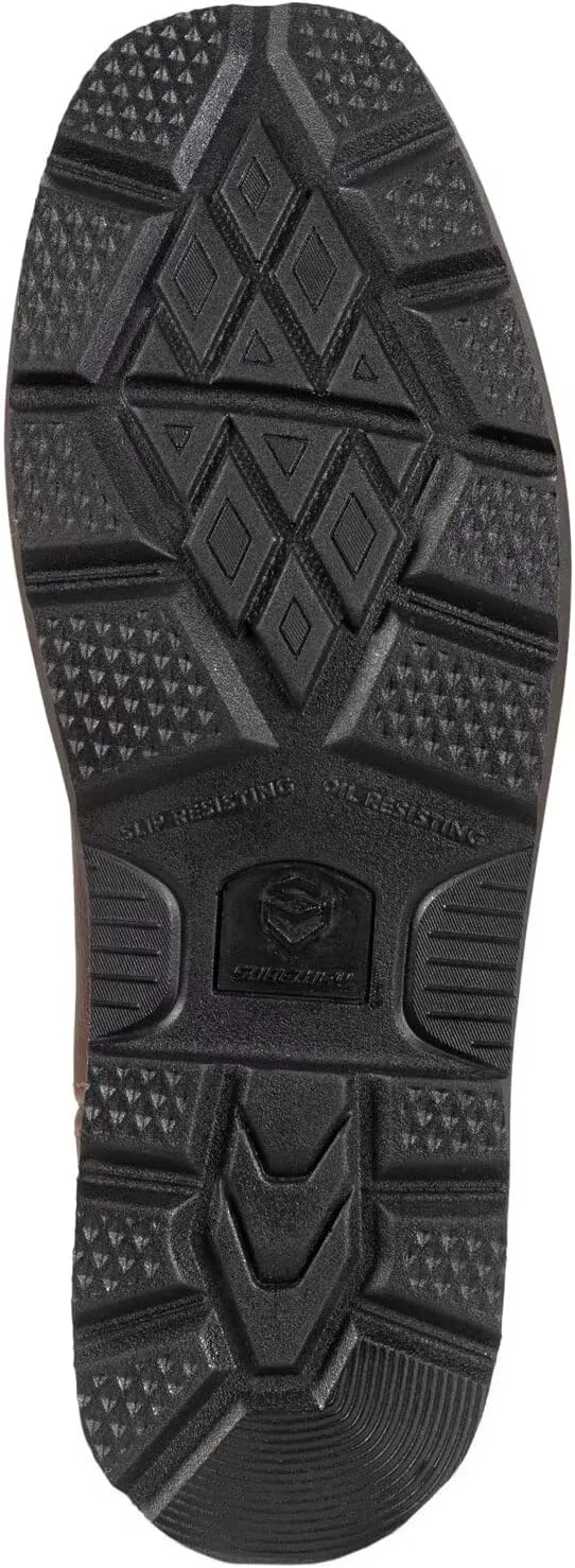 

Мужские вестерн-сапоги SUREWAY с мягким носком, водонепроницаемые рабочие ботинки с квадратным носком для мужчин, удобные и прочные, стойкие к маслу и скольжению, из более толстой кожи, с резиновой подошвой, рабочие ботинки с вышивкой, коричневы...