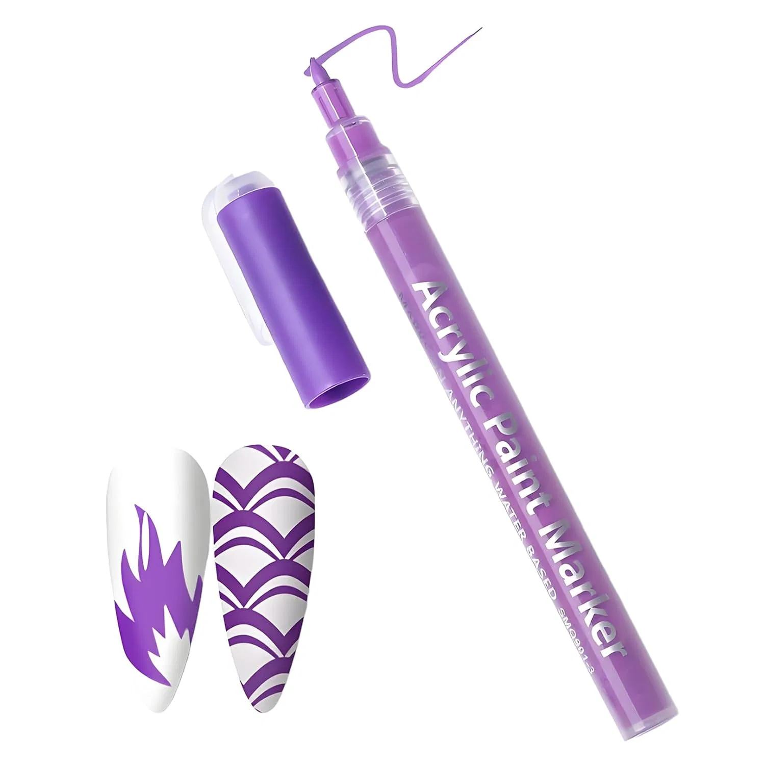 Белый маркер для французского маникюра (фиолетовый) Snhauxinfa, Purple