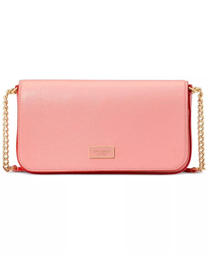 

Кошелек из кожи Serena Pop Trim Chain kate spade new york, оранжевый