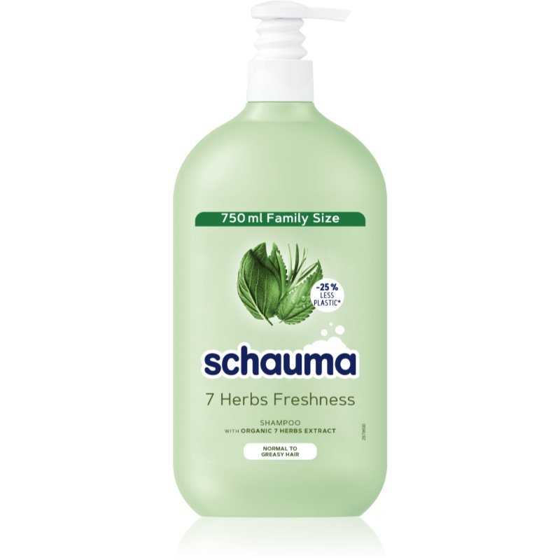 

Schwarzkopf Schauma 7 Herbs, травяной шампунь для нормальных и жирных волос, 750 мл