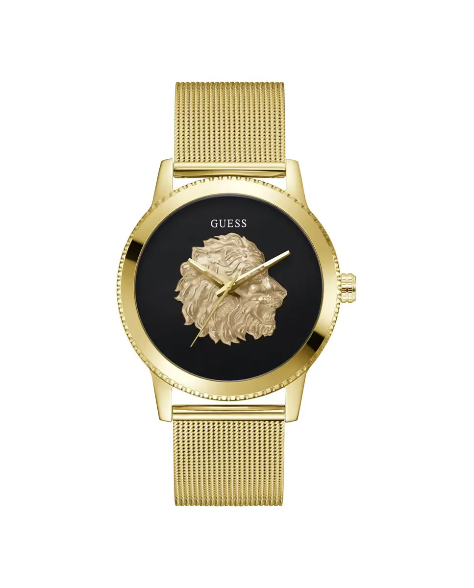 

Стальные мужские часы Monarch GW0702G1 с золотым ремешком Guess, золотой