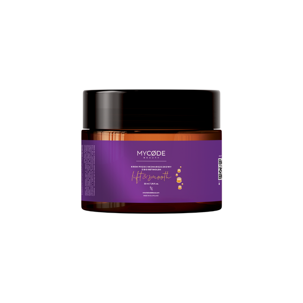 

Крем для лица против морщин с биоретинолом, 50 мл Mycode Beauty Bioretinol lift & smooth