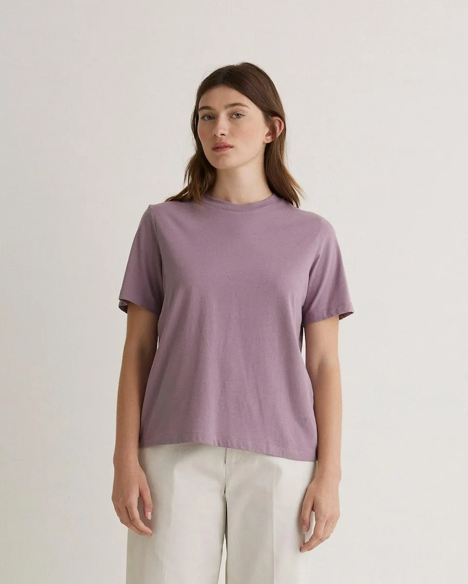 

Футболка для женщин с коротким рукавом и круглым вырезом Yerse, сиреневый