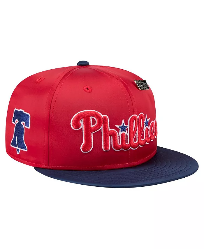 

Мужская красно-синяя сатиновая кепка Philadelphia Phillies 59FIFTY Fitted Hat New Era