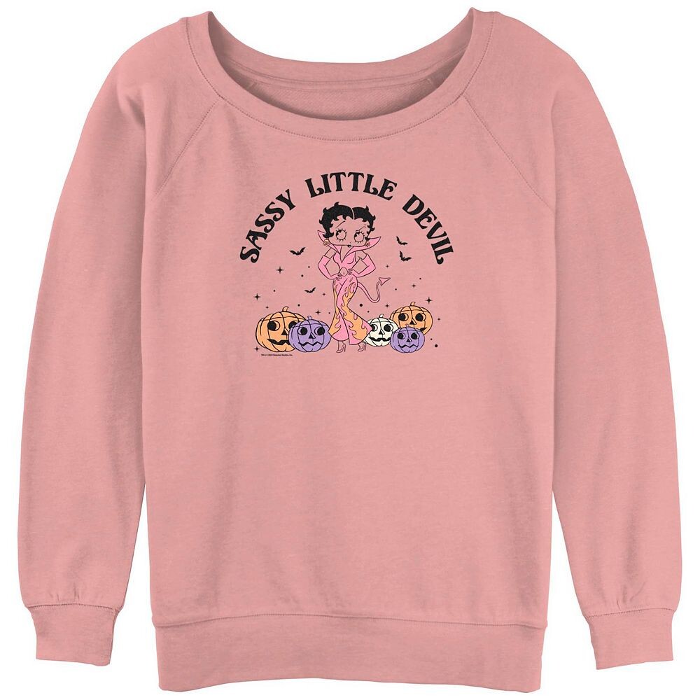 

Пуловер с рисунком Betty Boop Sassy Little Devil для юниоров Licensed Character, цвет Desert Pink