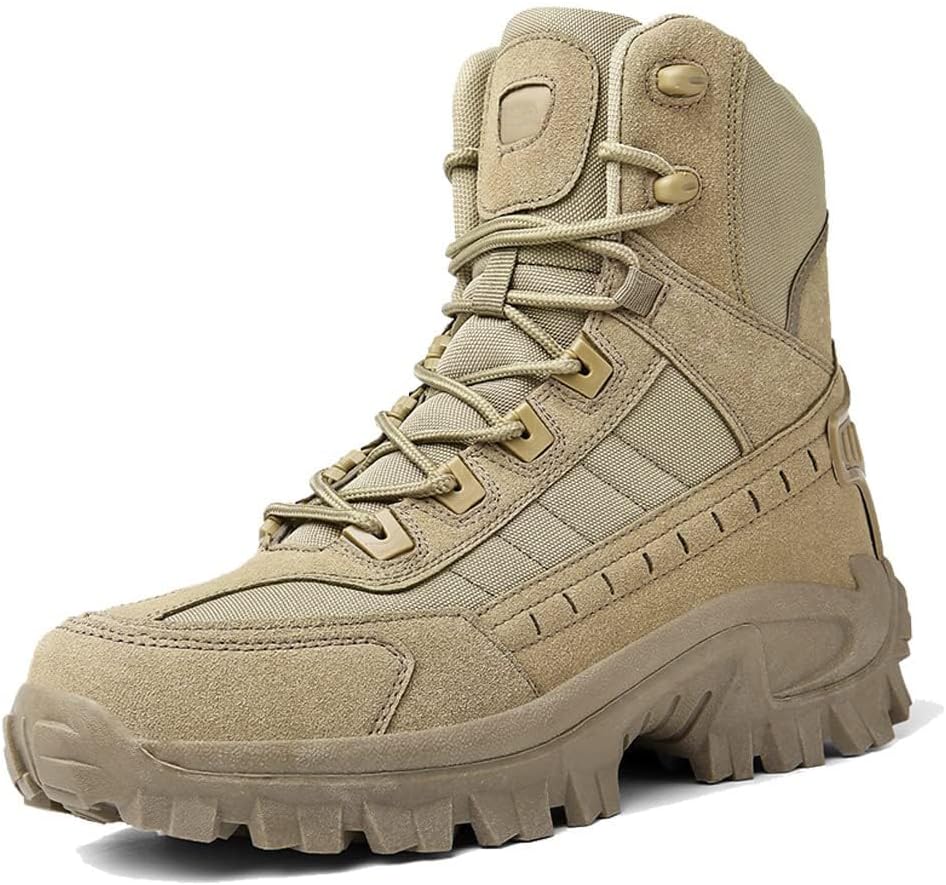 

Мужские тактические ботинки Zivopah, противоскользящие, для походов на открытом воздухе, военные, дышащие, легкие, боевые пустынные ботинки, Sand