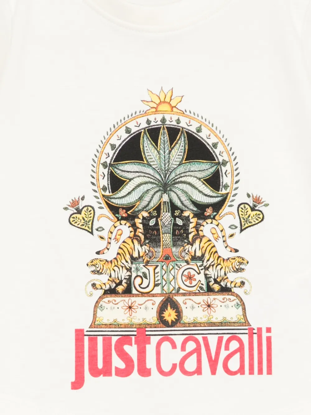 Футболка с графическим принтом Just Cavalli, бежевый — фото 3