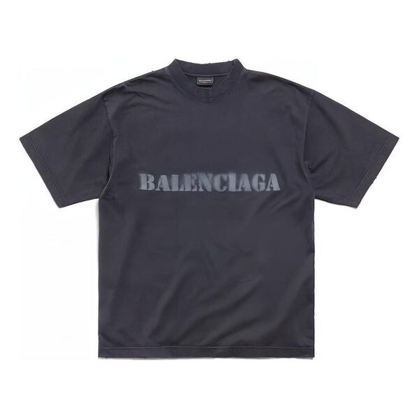 

Футболка stencil type t-shirt 'black' Balenciaga, черный