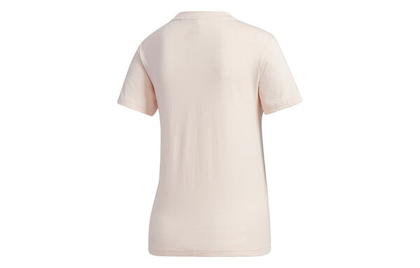 Футболка large shiny logo short sleeve pink Adidas, розовый — фото 2