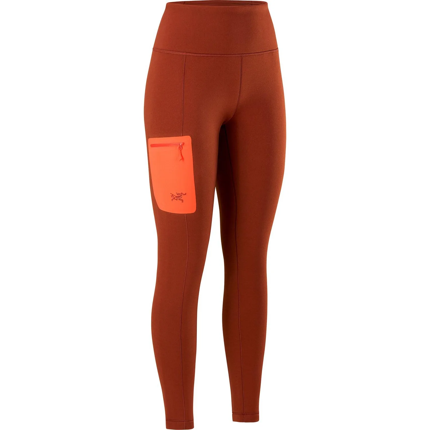 Базовые леггинсы Kyanite Arcteryx, Redwood Brown/Warm Sun Orange/Sequoia/Solaris