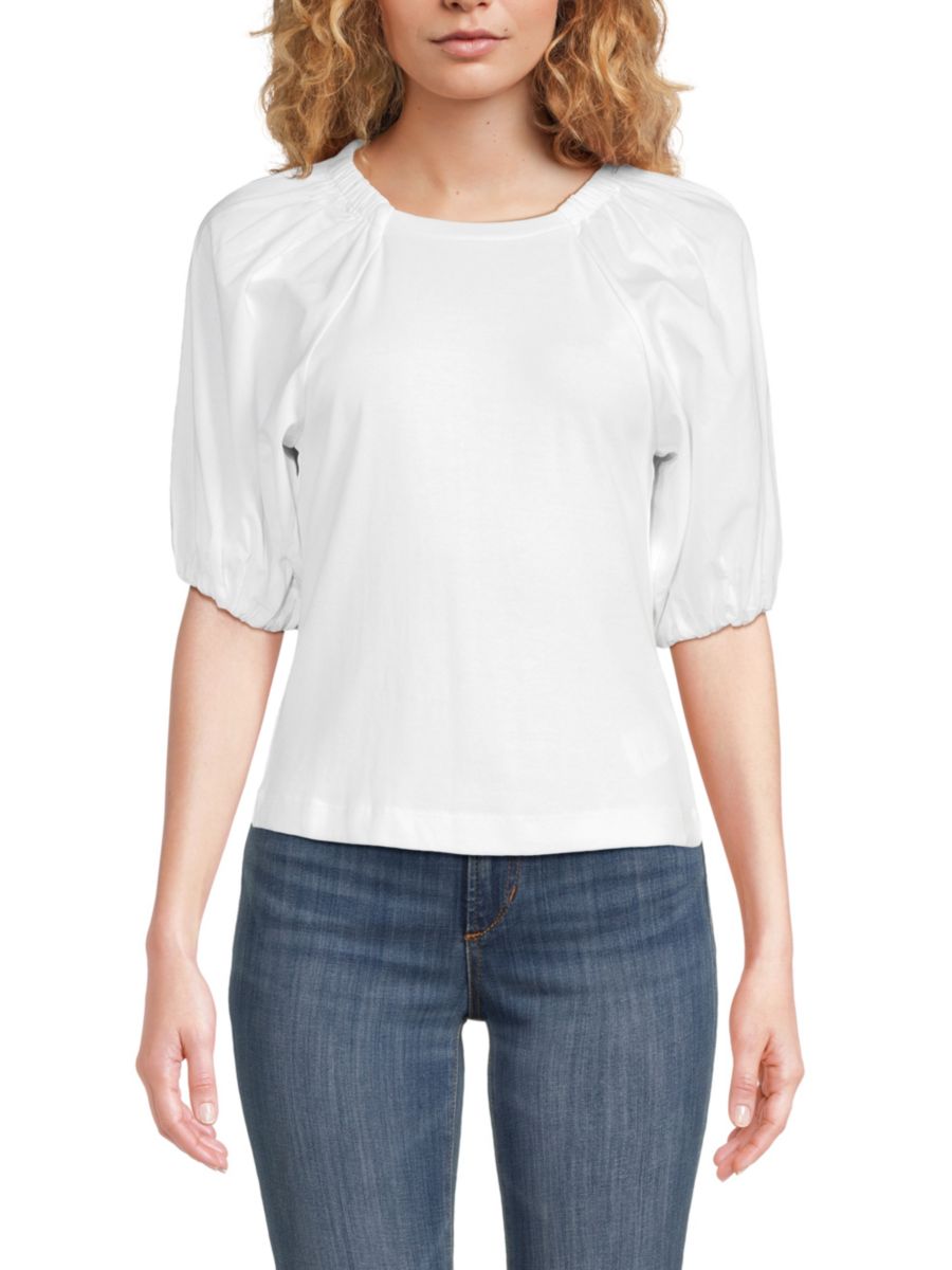 

Хлопковый топ Lila Joe's Jeans, белый