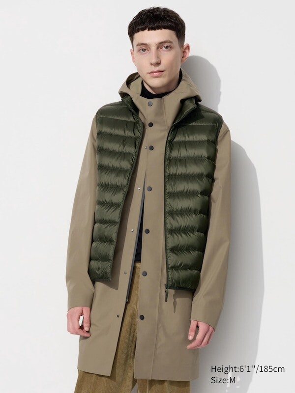 

Сверхлегкий пуховый жилет Uniqlo, зеленый