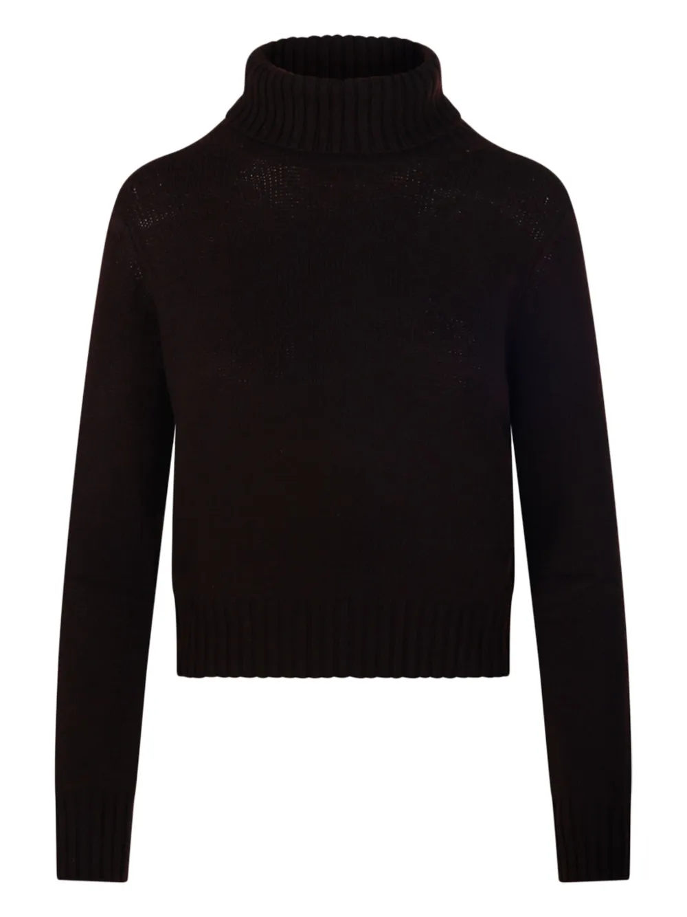 

Топ с высоким воротником в рубчик BeYou, коричневый