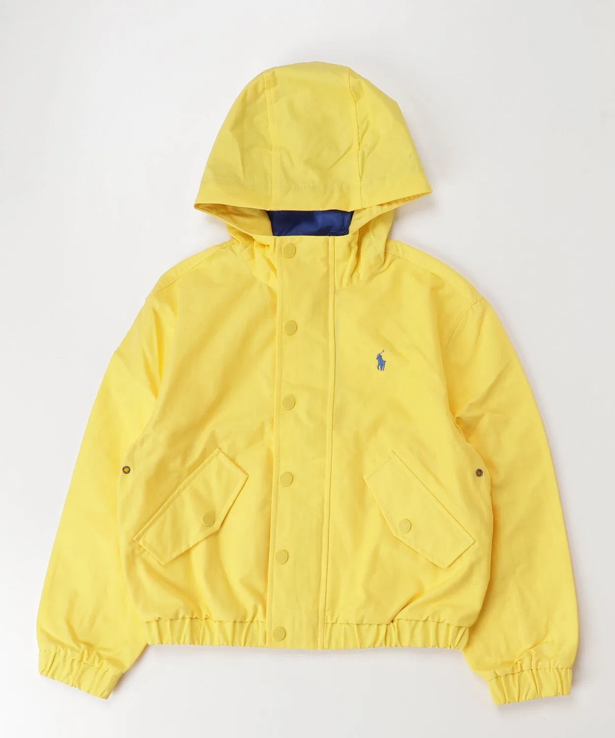 Куртка с капюшоном из смесового хлопка Ralph Lauren с вышивкой пони, жёлтая — фото 4