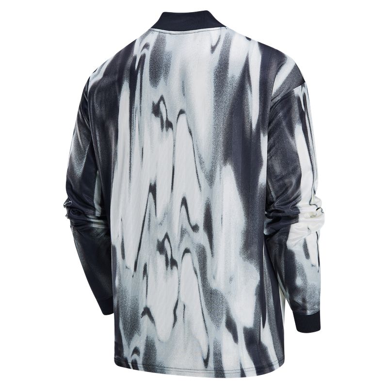 Футболка мужская с длинным рукавом для футбола Nike Dri FIT, цвет Canvas White/Black/White — фото 3