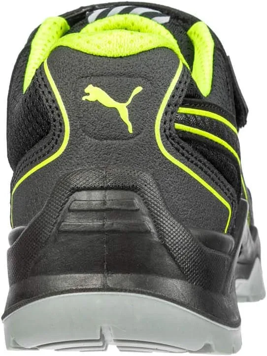 Сандалии защитные PUMA Safety Neodyme Green Low S1P ESD SRC с защитной стекловолоконной защитой маллических вставок, мужские, черный/зеленый — фото 4