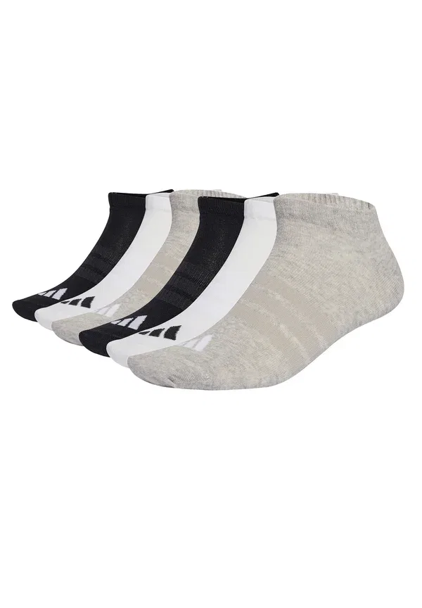 Носки спортивные Adidas Performance Thin Light Essentials Low Cut 6 Pair Pack, белый, черный, серый