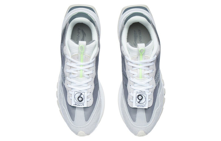 Кроссовки Li Ning Lining Fangyuan Evo, серый/светло-серый — фото 4