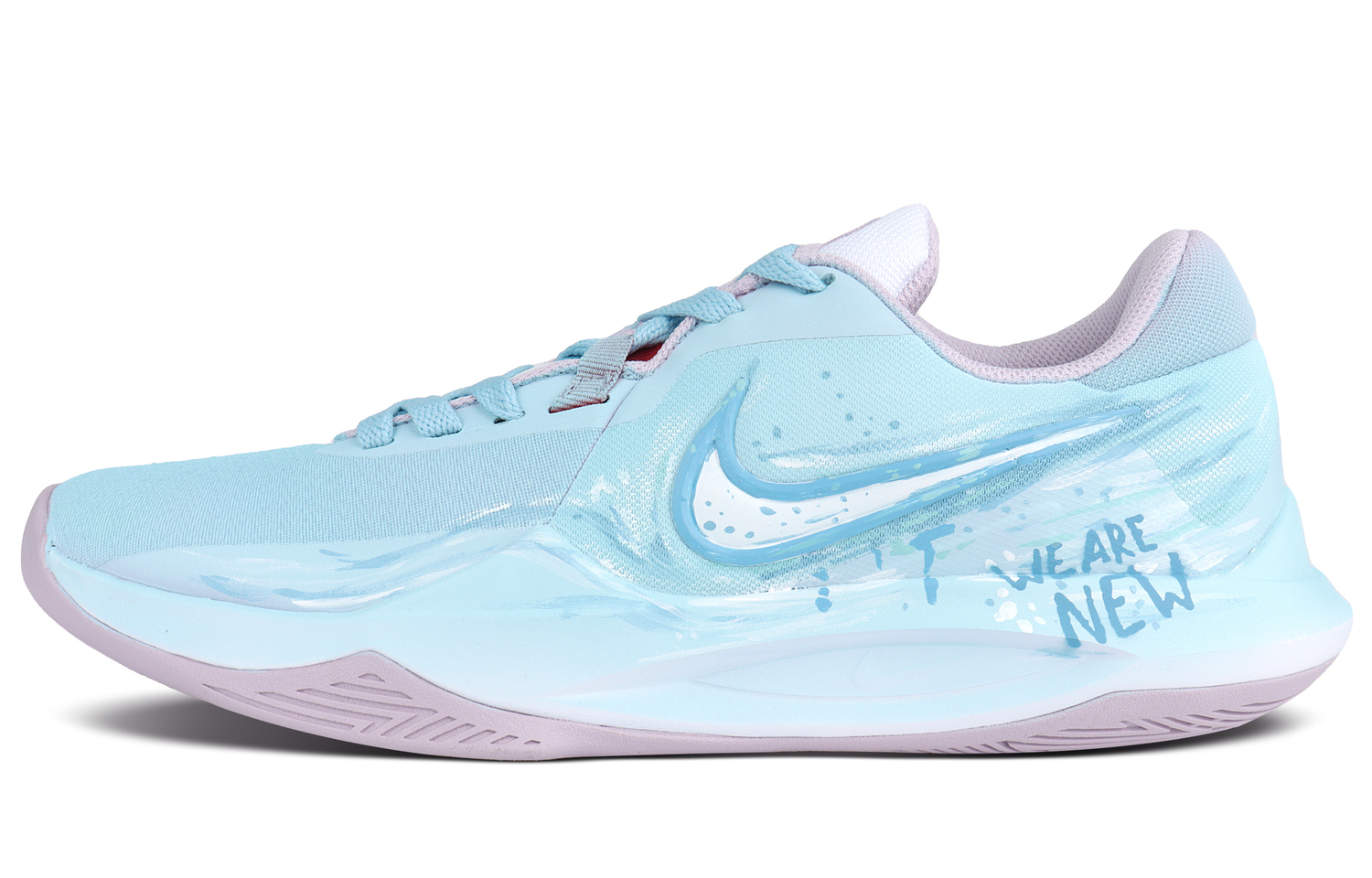 

Nike Мужские синие баскетбольные кроссовки low top с технологией Precision 6 Cushioning, износостойкой резиновой подошвой