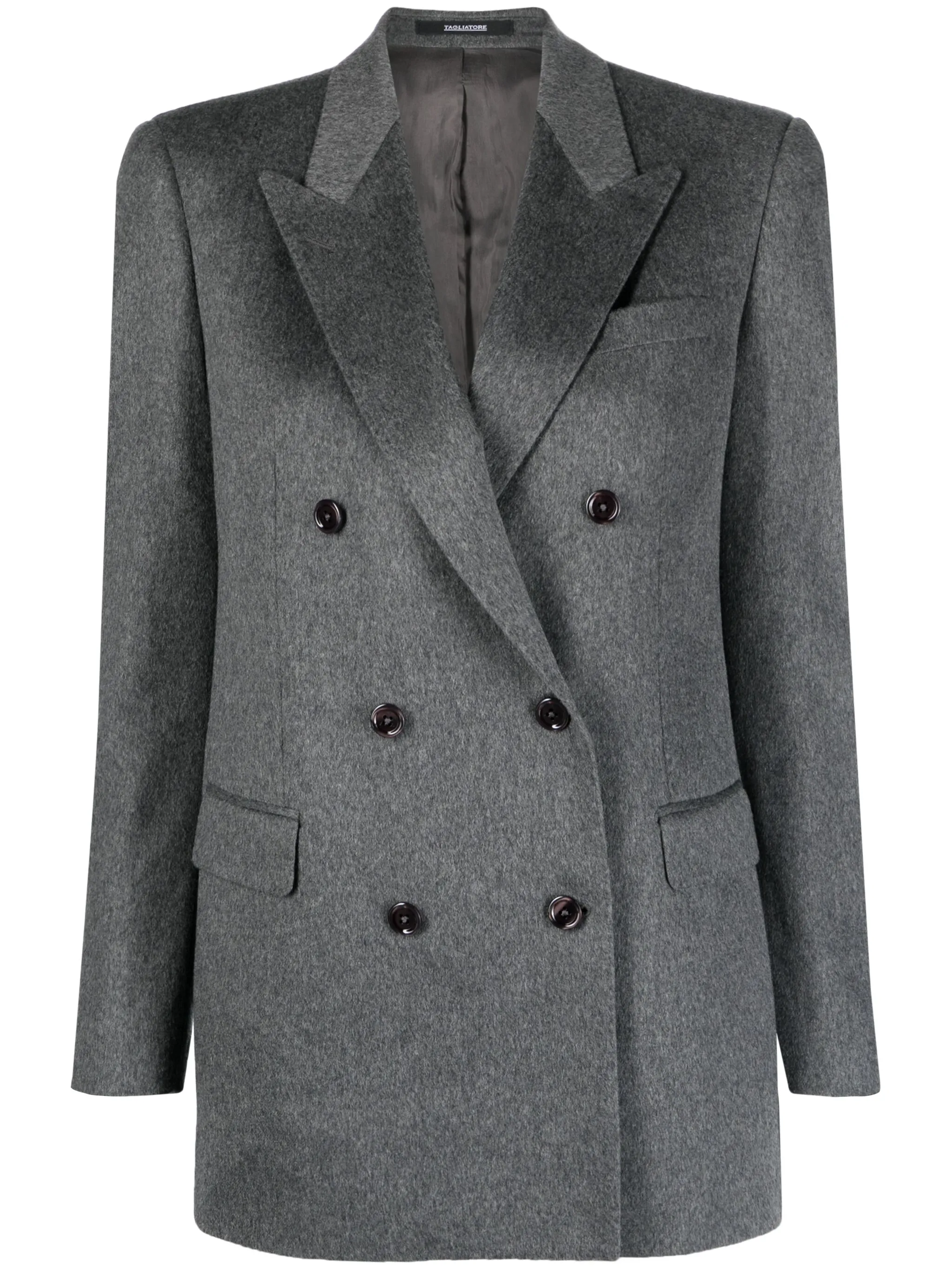

Двубортный кашемировый блейзер Jamine Tagliatore, серый