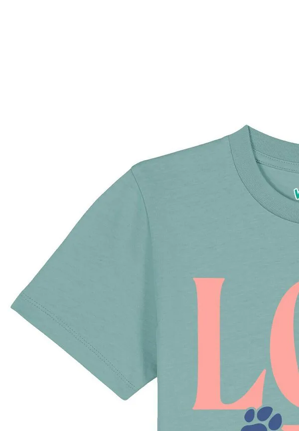 Футболка с принтом pfotenliebe Watapparel, Teal Monstera — фото 4