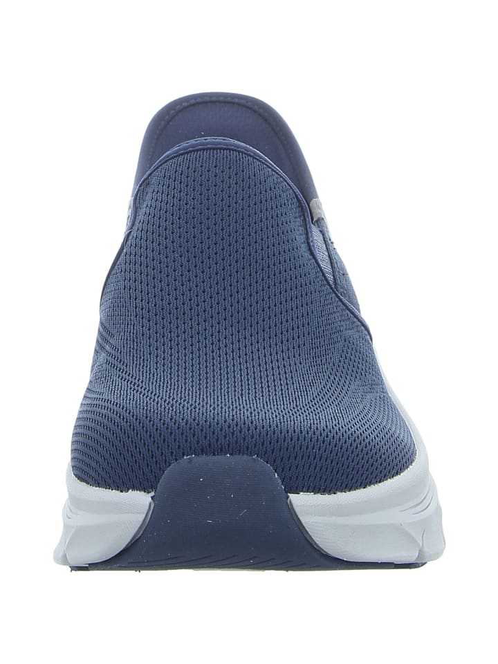 Спортивные тапочки синего цвета Skechers — фото 4