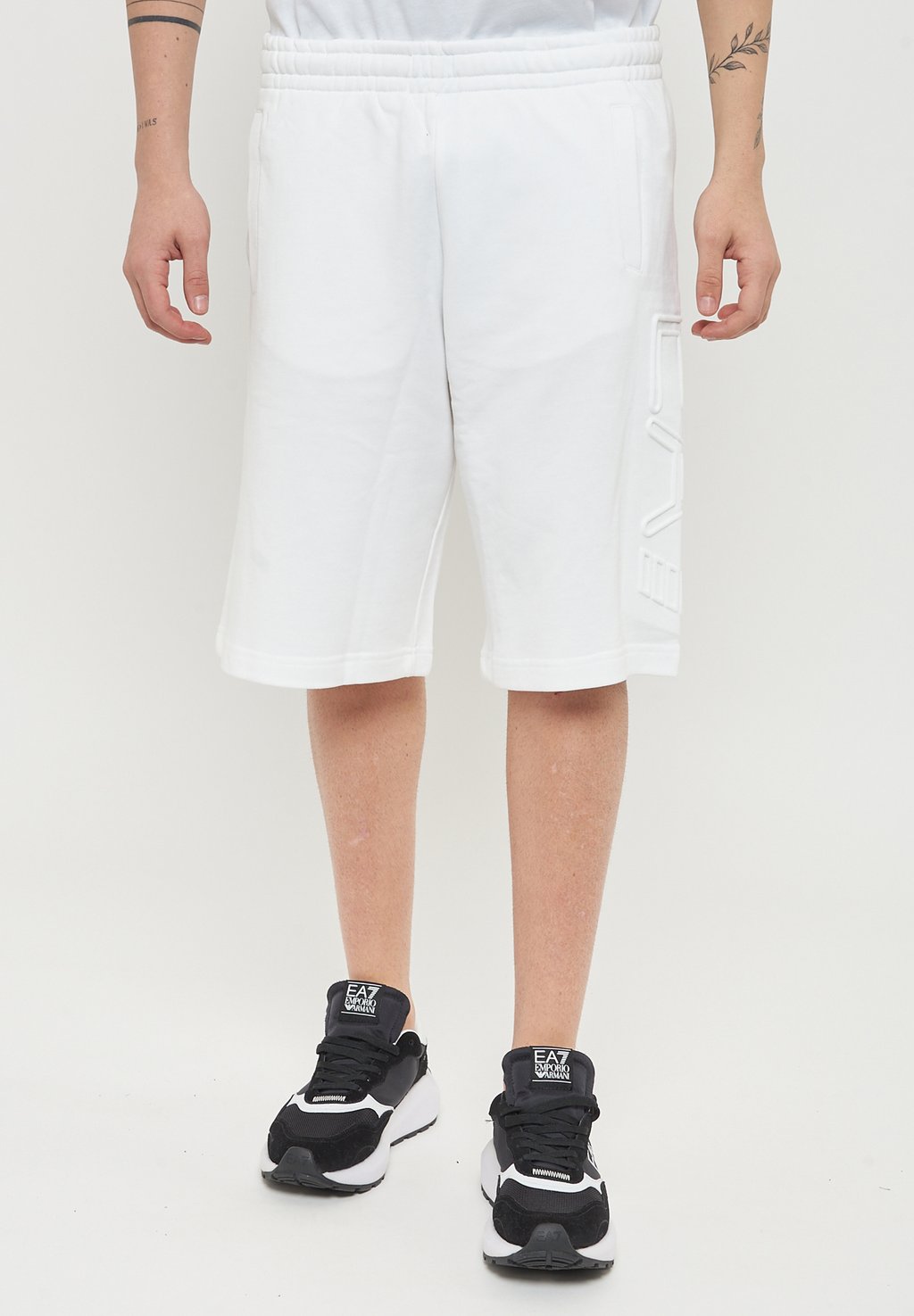 

Спортивные шорты BERMUDA LOGO SERIES EA7 Emporio Armani, белый