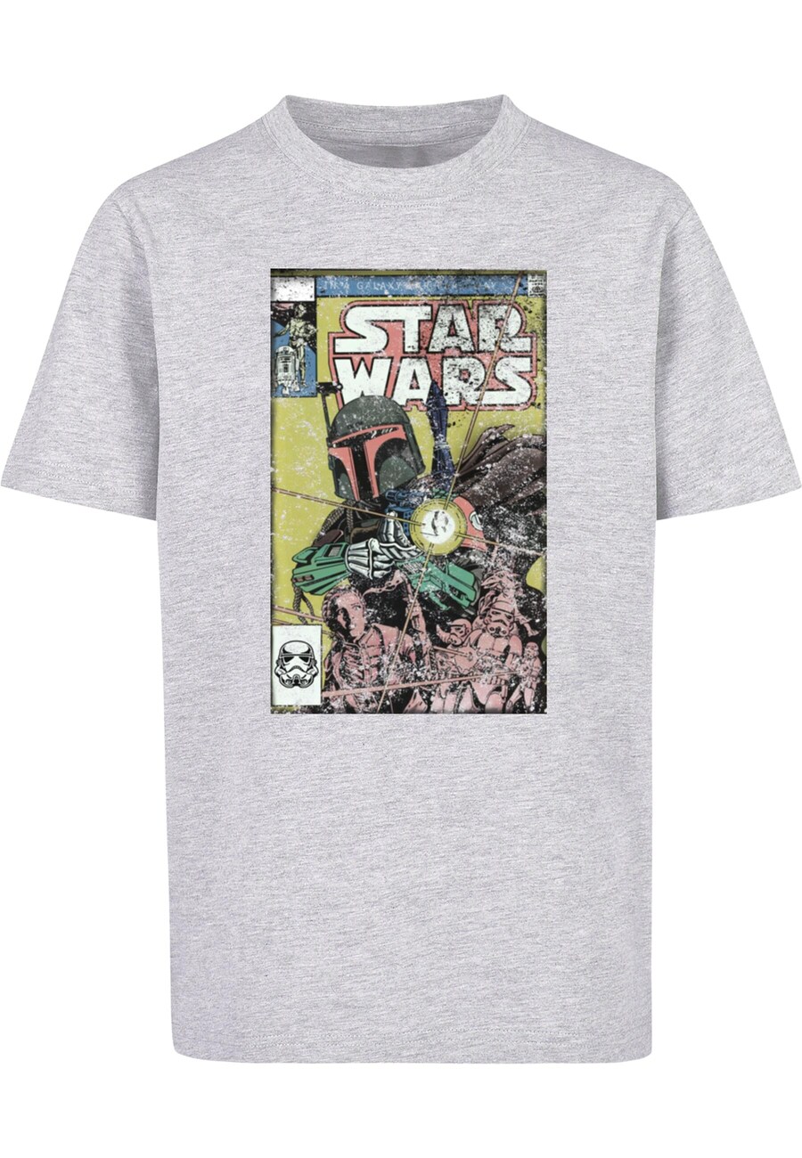 

Рубашка ABSOLUTE CULT Star Wars - Boba Fett Comic, пятнистый серый