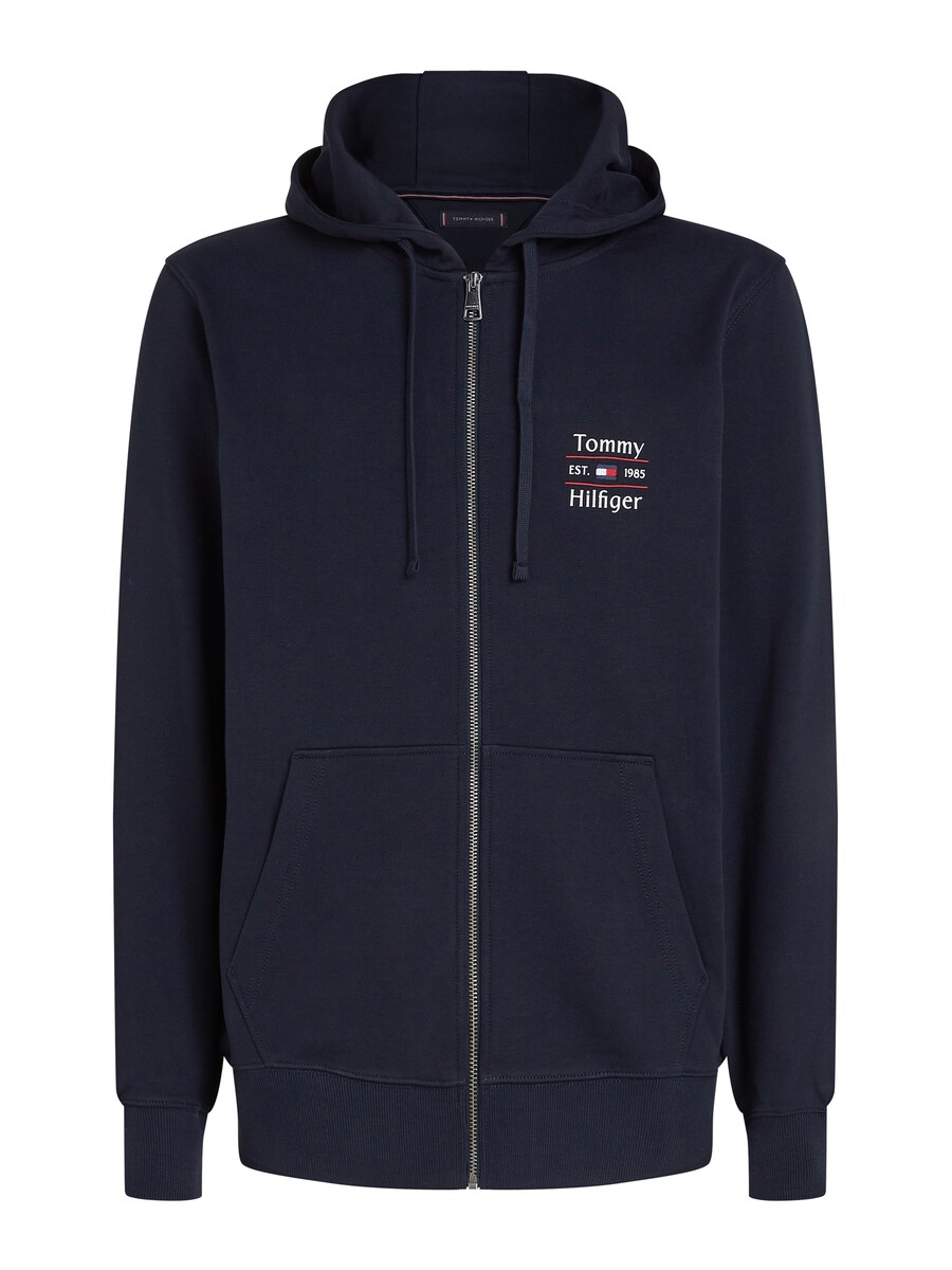 

Толстовка с капюшоном на молнии TOMMY HILFIGER, темно-синий