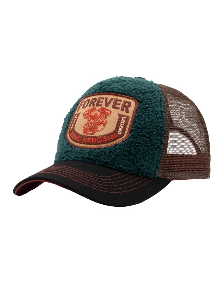 

Бейсболка King Kerosin Trucker Cap Road Legend темно-зеленого цвета