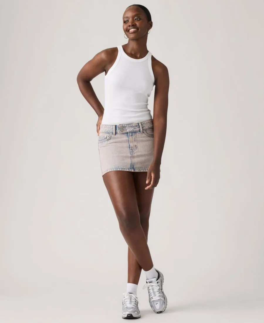 Женская облегающая мини-юбка с очень низким вырезом Levi's, розовый water skirt