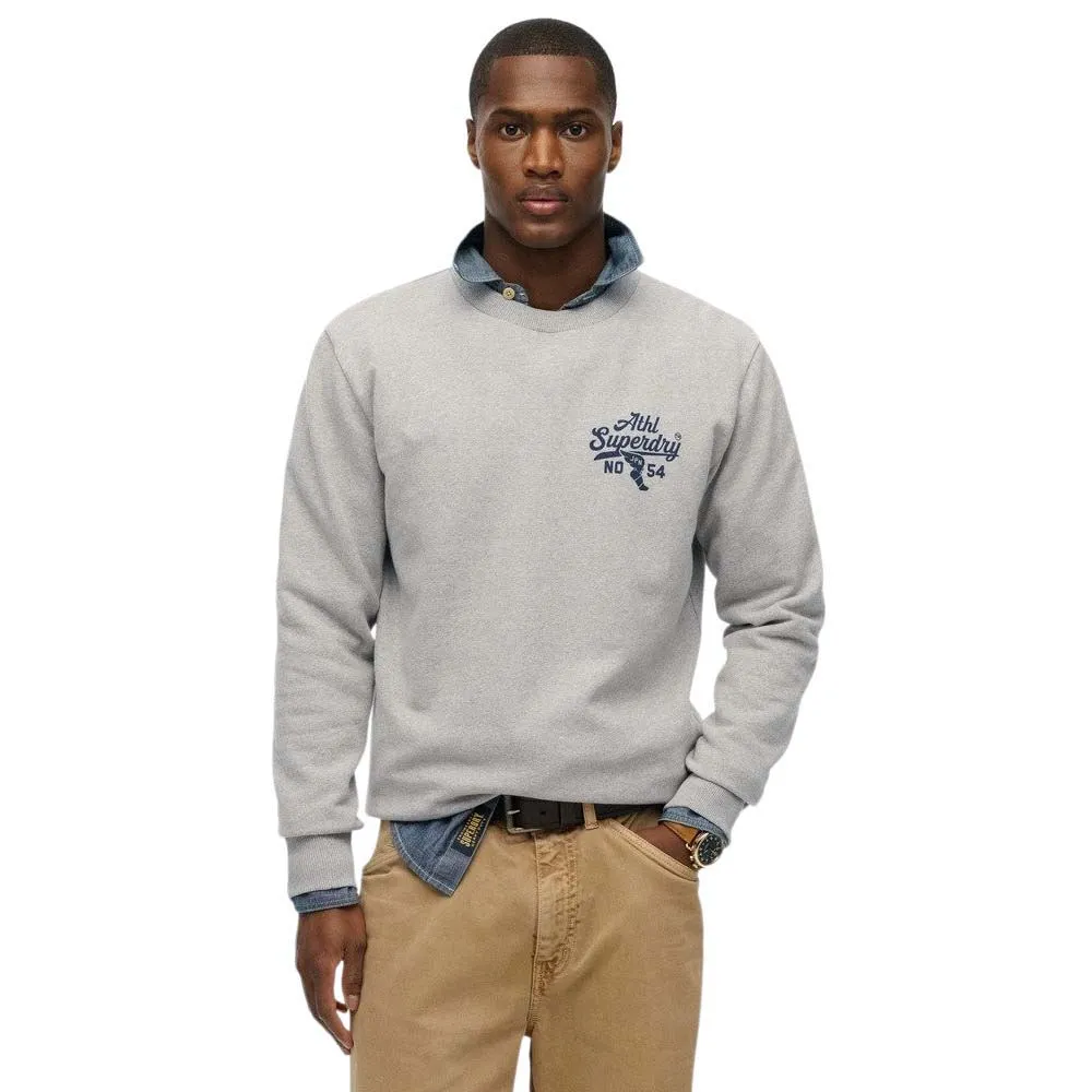 

Толстовка Superdry Athletic Relaxed Fit, серый
