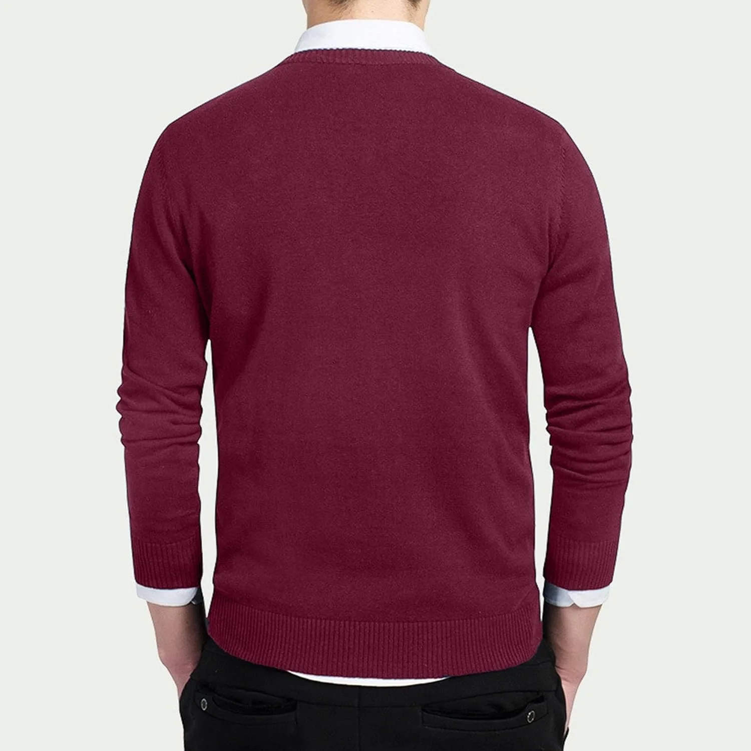 Мужской свитер V-образным вырезом Comfortably Soft — фото 4