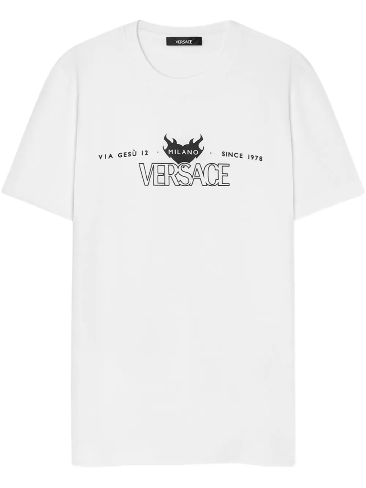 

Футболка с логотипом Versace, белый