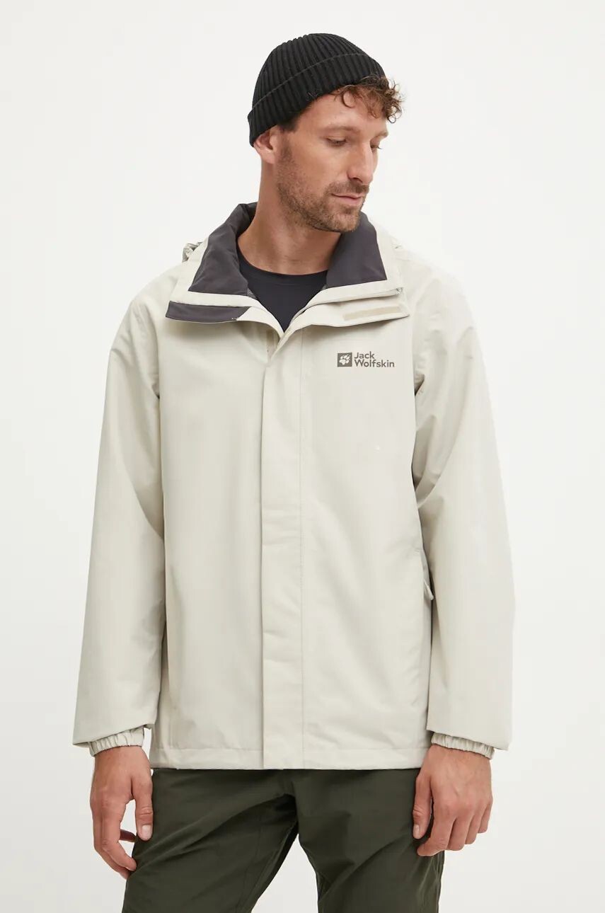 

Уличная куртка Jack Wolfskin Stormy Point, бежевый