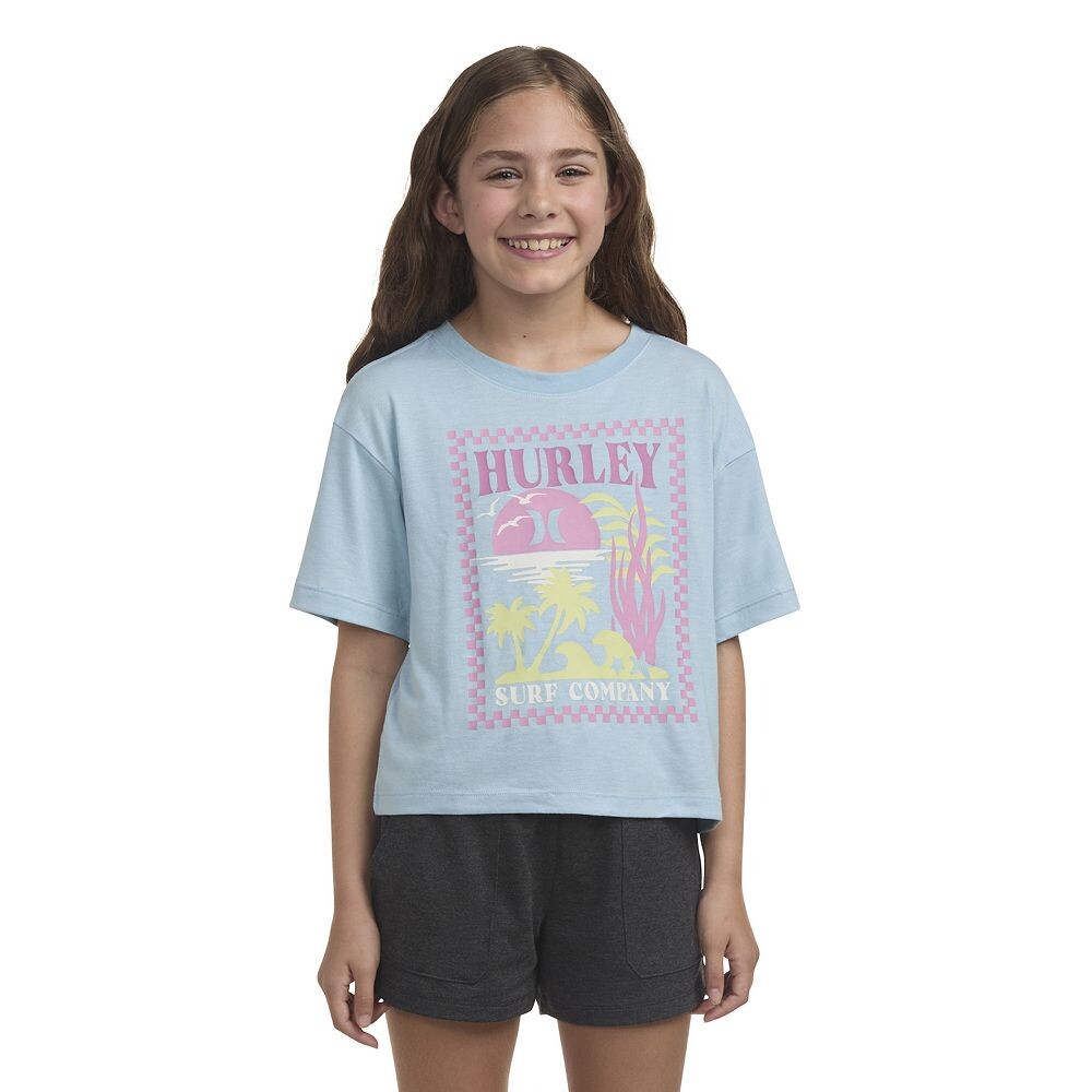 

Футболка в клетку Hurley Sea в клетку для девочек 7–16 лет, цвет Blur