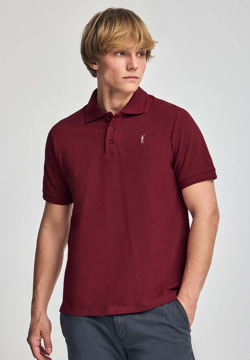 

Рубашка поло REGULAR FIT THREE BUTTONS Polo Club, бургундия