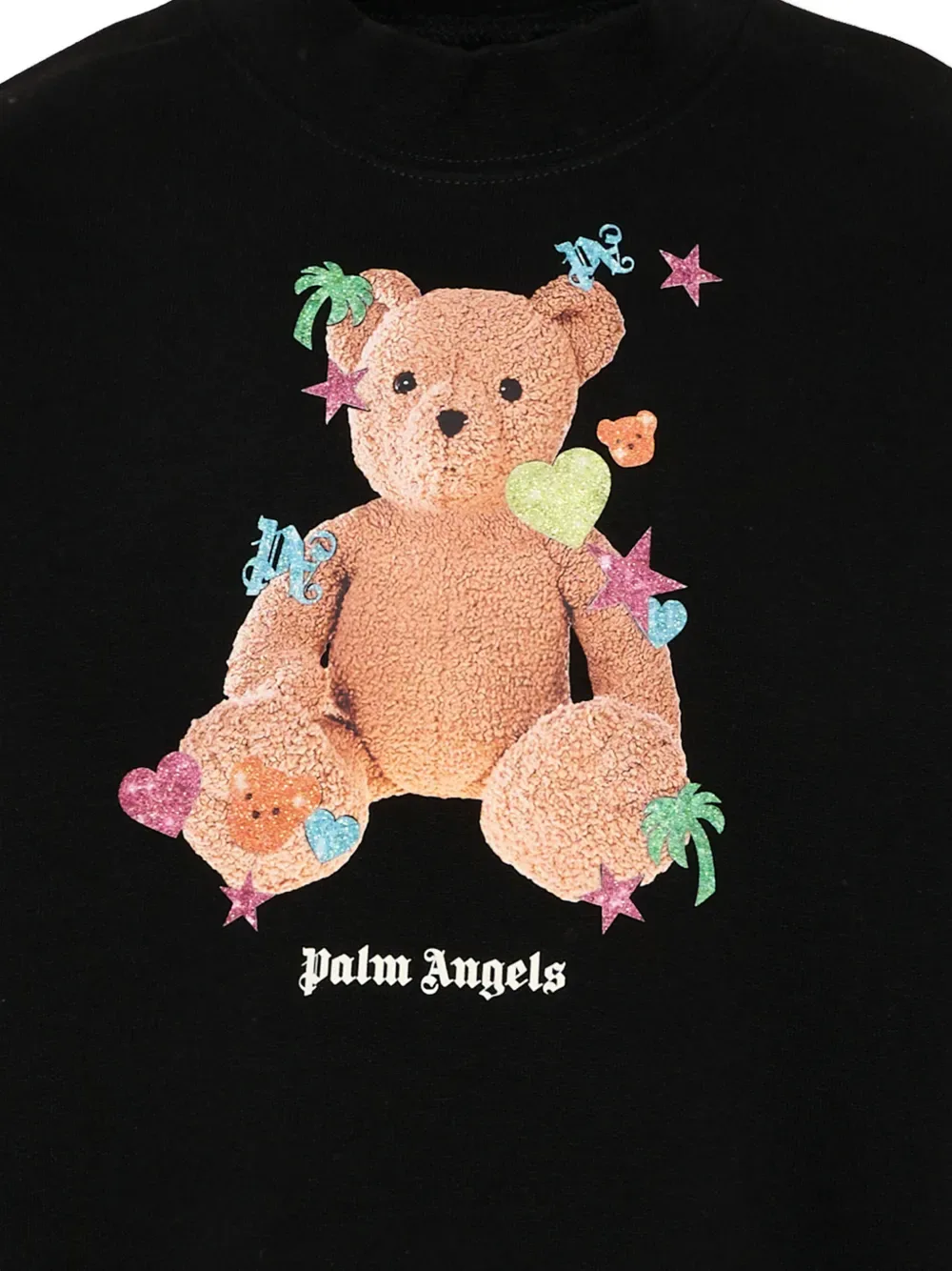 Свитшот с принтом "тедди" Palm Angels Kids, черный — фото 3