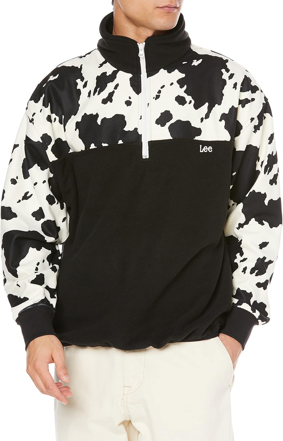 

Мужская двухцветная толстовка Lee с застежкой-молнией до середины груди