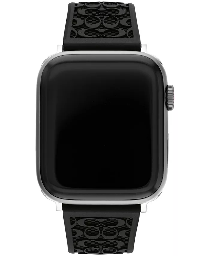 

Черный силиконовый ремешок 42/44/45 мм для Apple Watch Band COACH