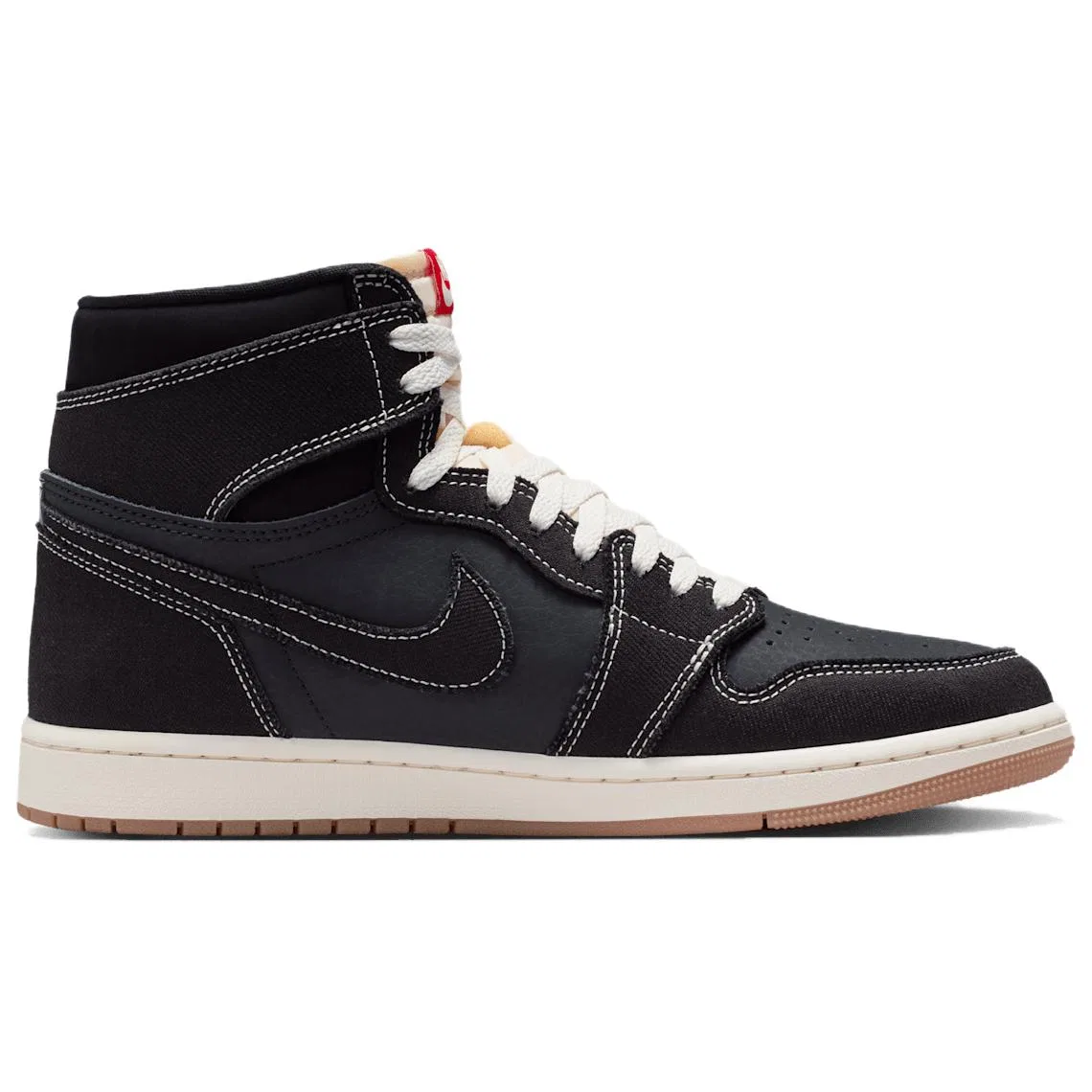 Кроссовки баскетбольные высокие Air 1 Jordan черные — фото 3