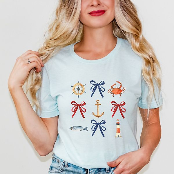 

Футболка с коротким рукавом Coquette nautical collage Simply Sage Market, Ice Blue, Зеленый, Футболка с коротким рукавом Coquette nautical collage Simply Sage Market, Ice Blue