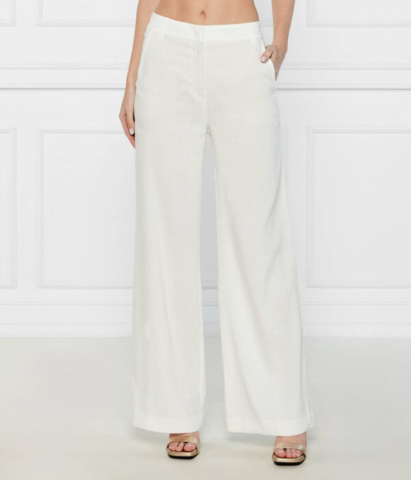 

Льняные брюки Flare fit Marc Cain, белый