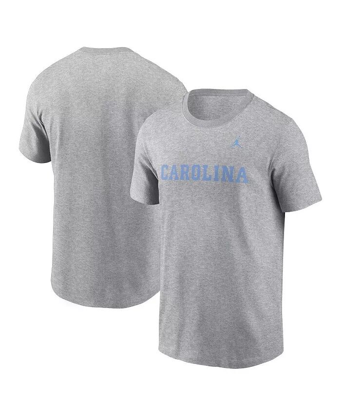 

Мужская футболка Heather Grey North Carolina Tar Heels Primetime Evergreen с надписью Jordan, серый