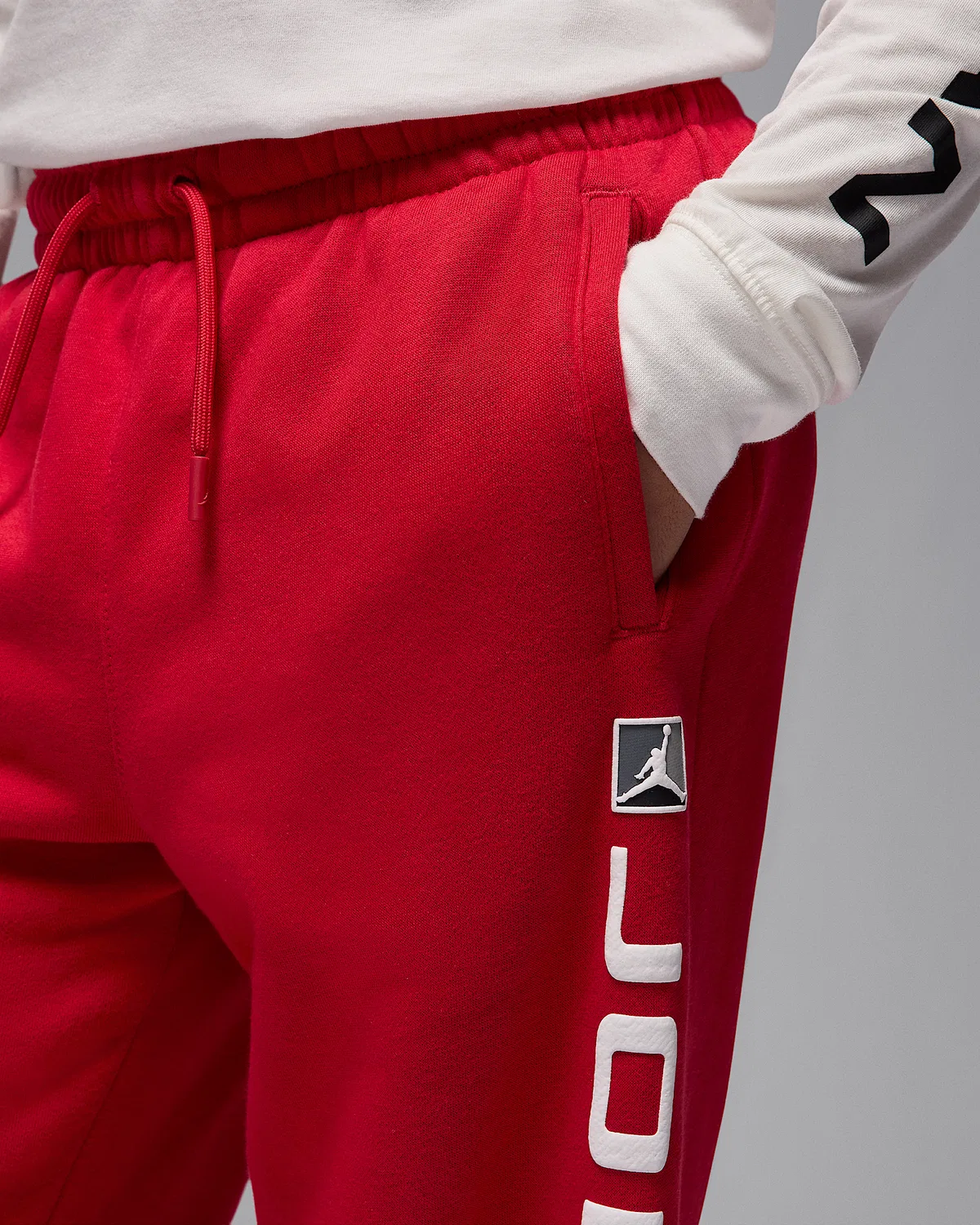 Детские флисовые штаны Baseline Jordan Essentials, Red — фото 3