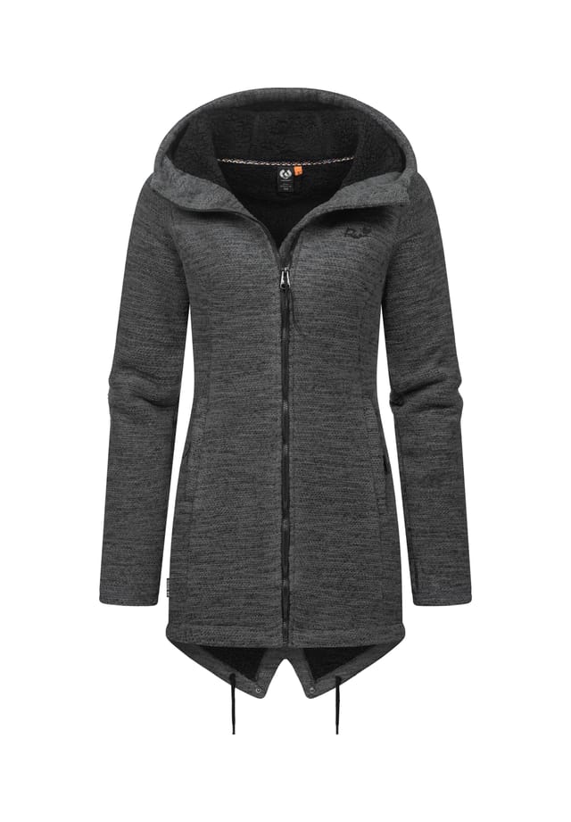 

Кардиган с капюшоном wingi меланж Ragwear, серый